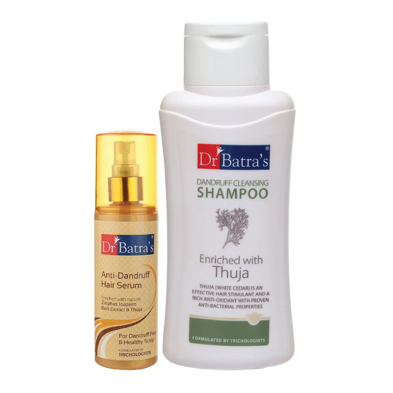 Dr Batra's Anti Dandruff Hair Serum and Dandruff Cleansing Shampoo - 500 ml