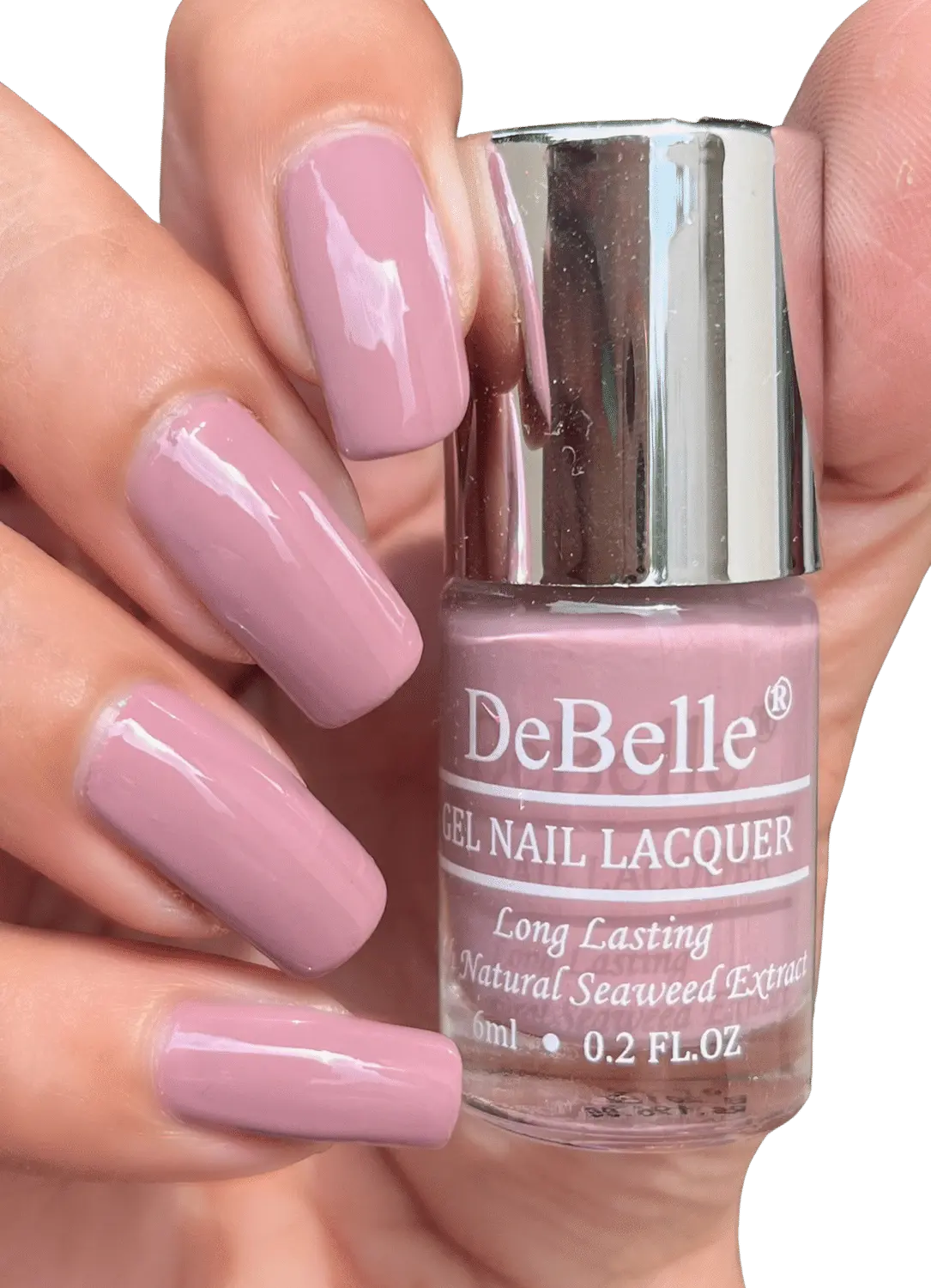 DeBelle Gel Nail Lacquer Blissful Elizabeth (Light Pink Mauve) - (6 ml)