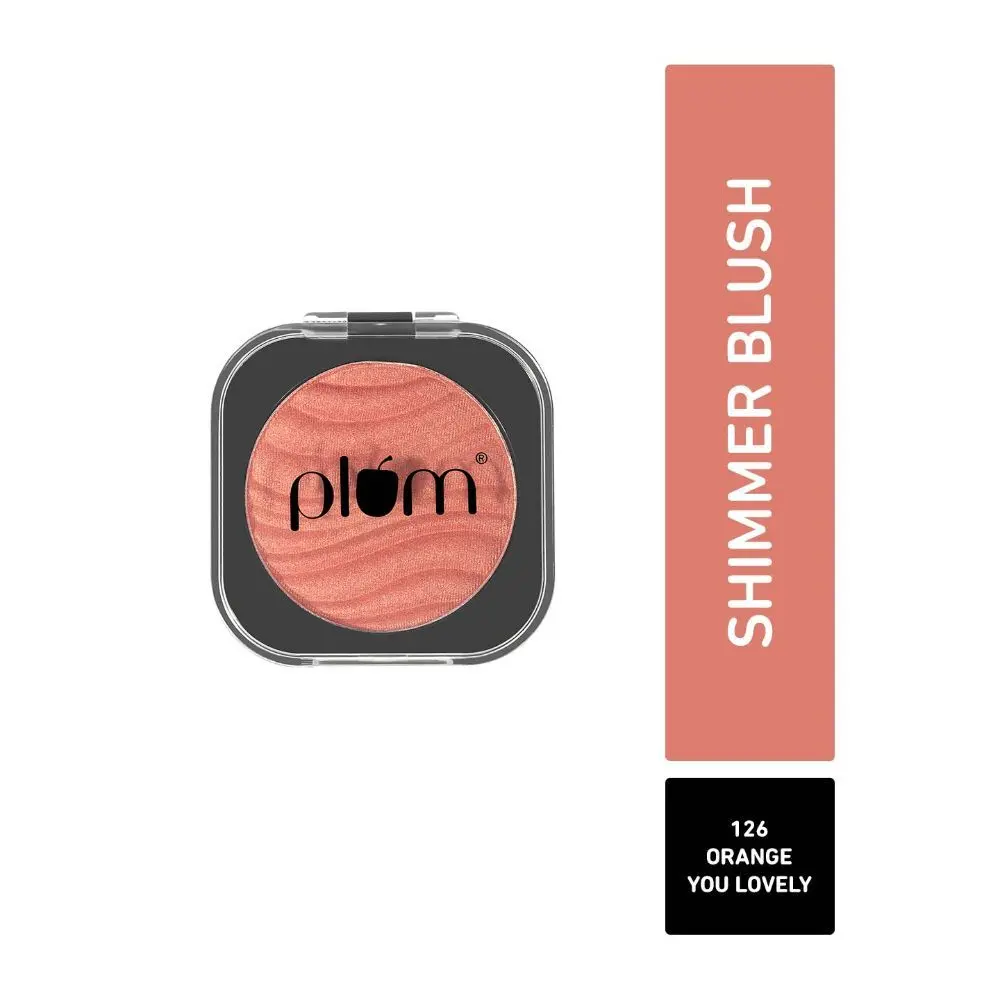 Plum Cheek-A-Boo Shimmer Blush | Highly Pigmented | Effortless Blending |126 Orange You Lovely