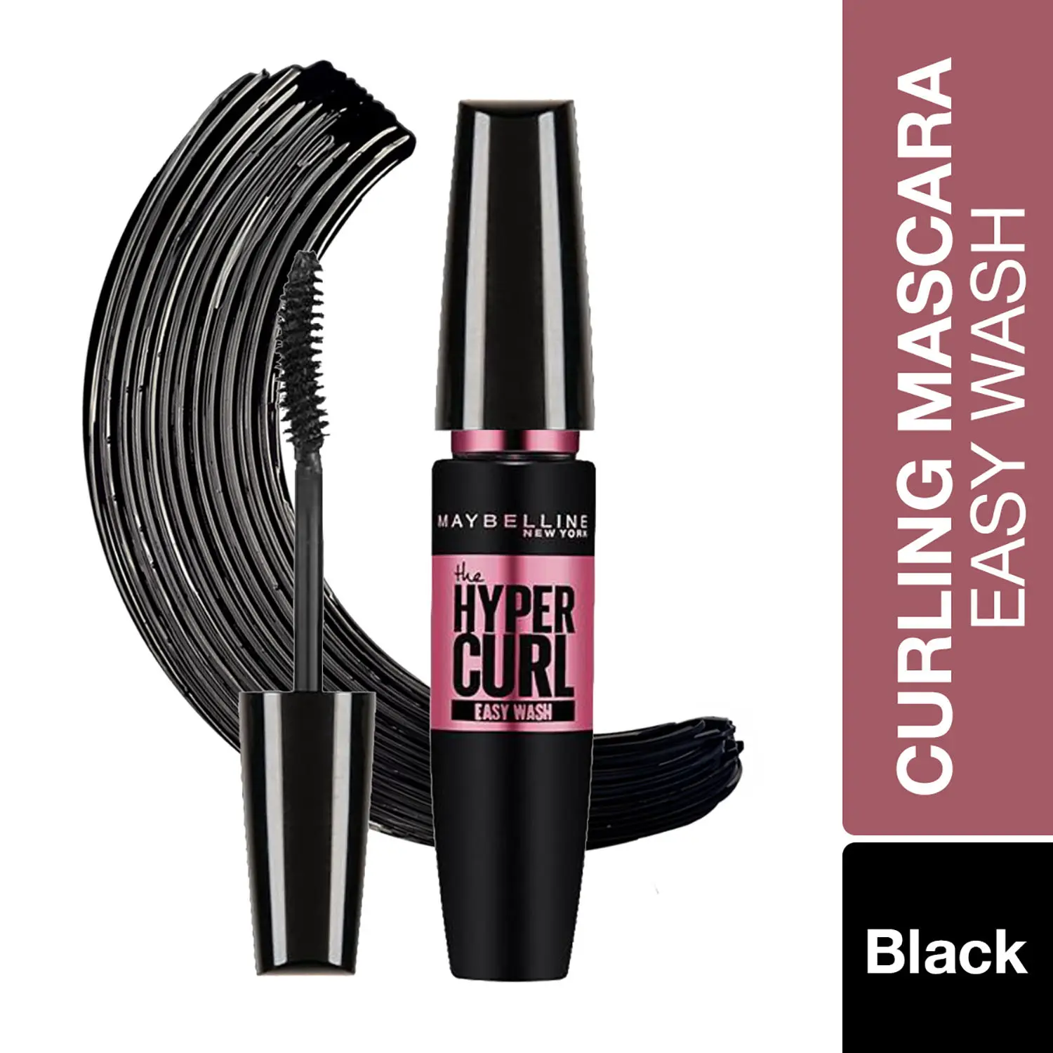 Maybelline New York Hypercurl Mascara Washable, Very Black (9.2 g)