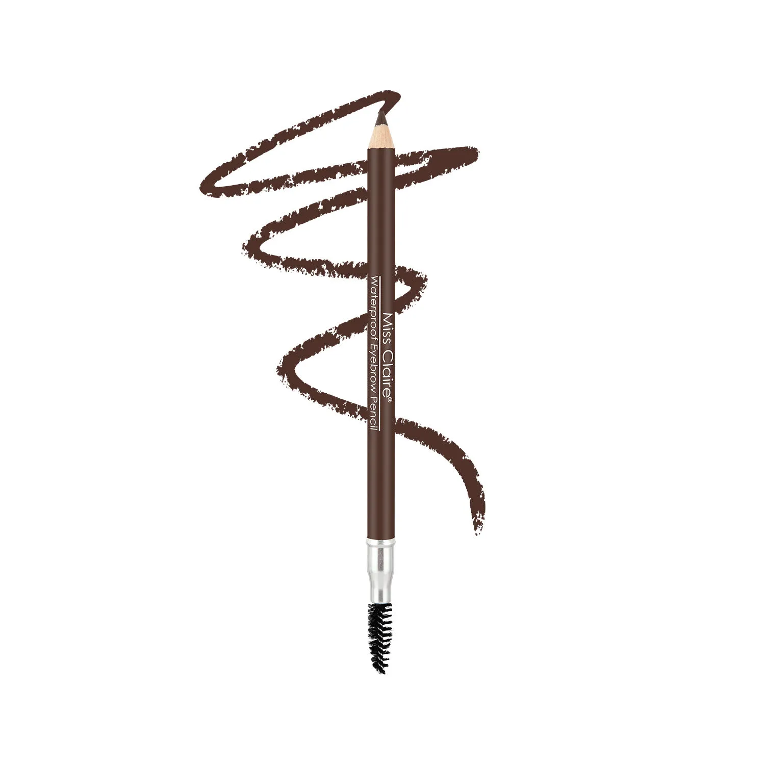 Miss Claire Waterproof Eyebrow Pencil 05 Creamy Chocolate - Mascara Brush