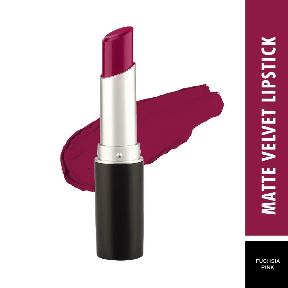 Swiss Beauty Matte Smooth Velvet Lipstick - 312 - Fuchsia Pink - (3.2 g)