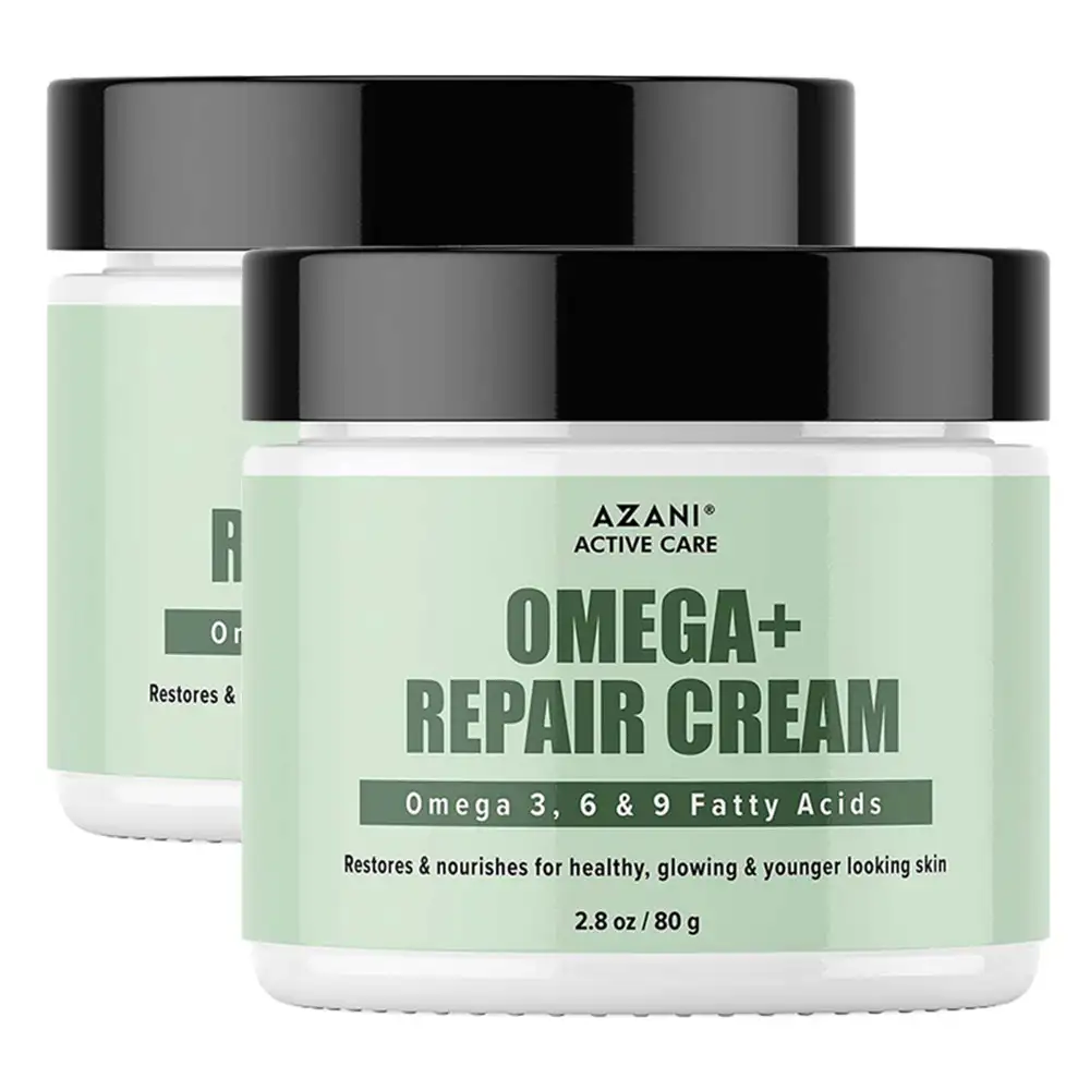 Azani Active Care Omega + Repair Cream,  80 g  for All Skin Types (Pack of 2)