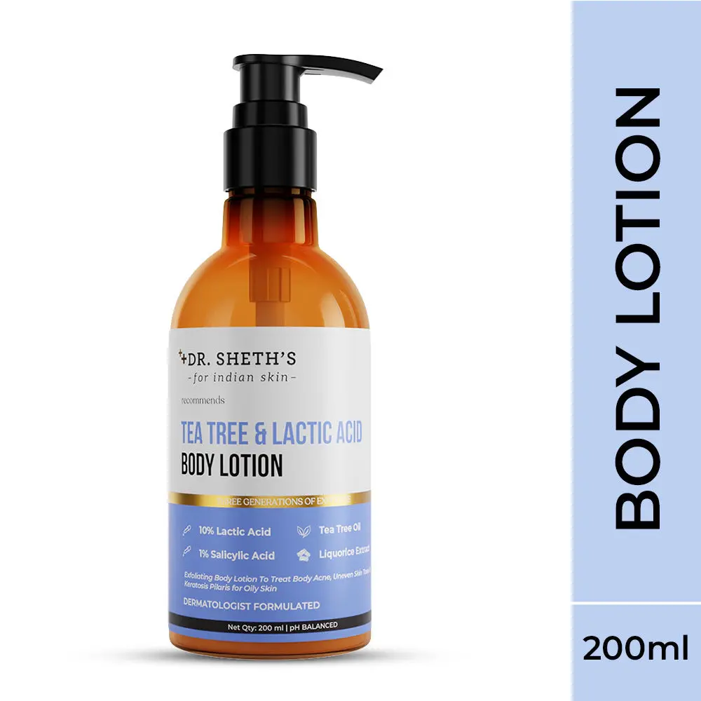 Dr. Sheth’s Tea Tree & Lactic Acid Body Lotion - 200ml