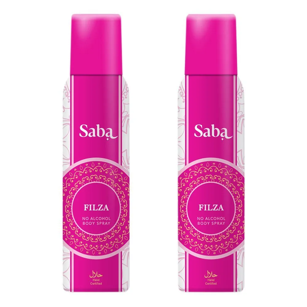 Saba Filza No Alcohol Body Spray - Pack of 2