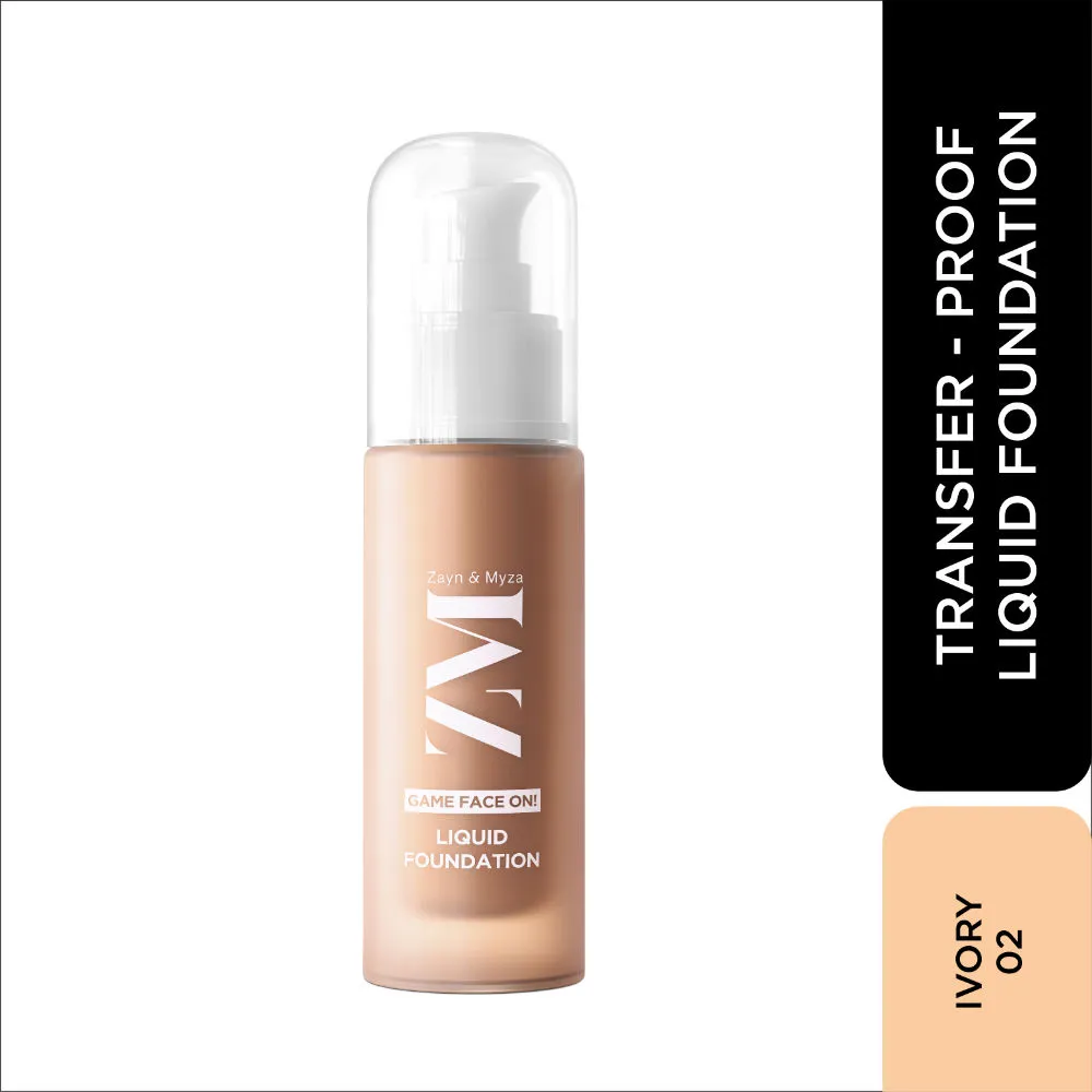 ZM Zayn & Myza Game Face On Liquid Foundation With SPF 25 - Ivory