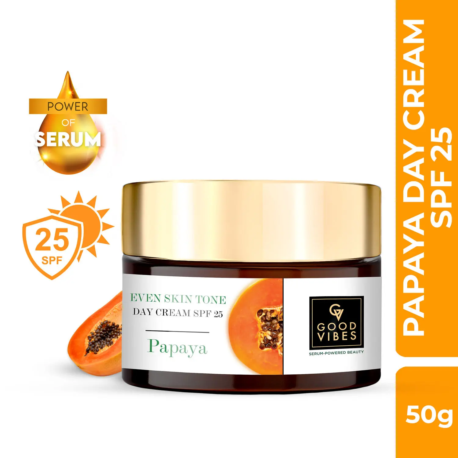 Good Vibes Even skin tone Papaya Day Cream SPF 25 (50g)