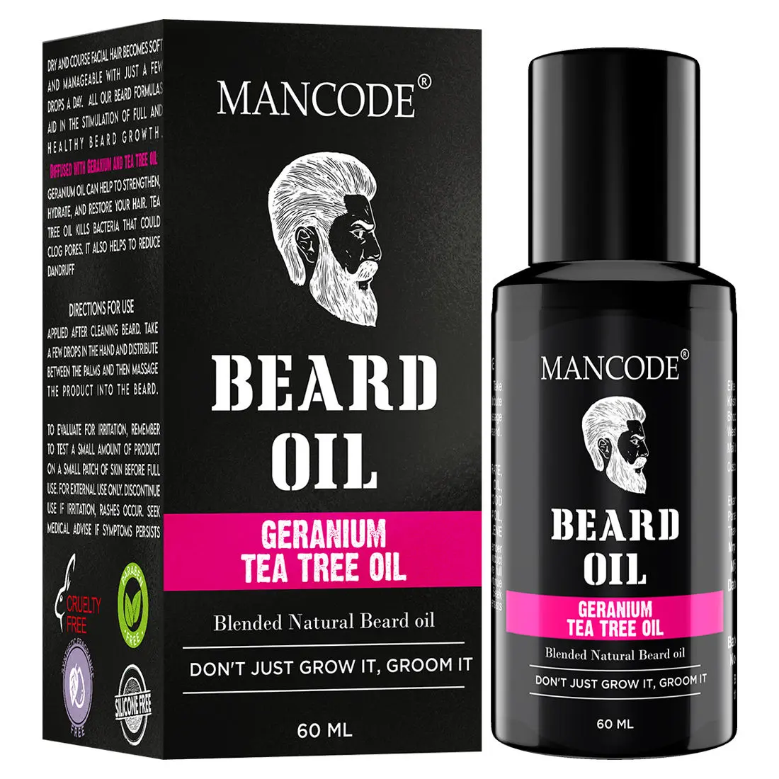 Mancode Beard Oil Germanium & Tea Tree (60 ml)