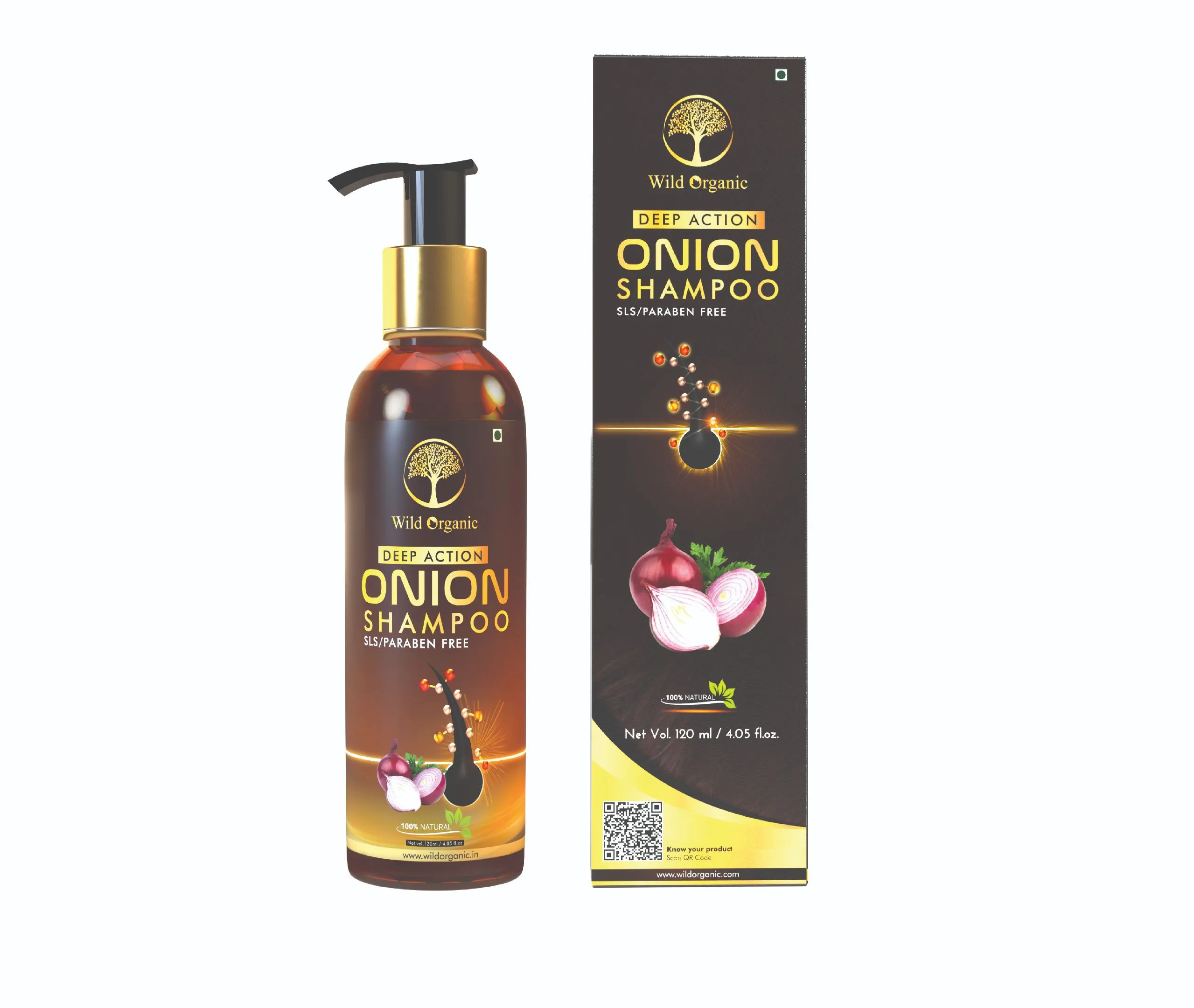 Wild Organic Onion Shampoo - SLS and Paraben Free