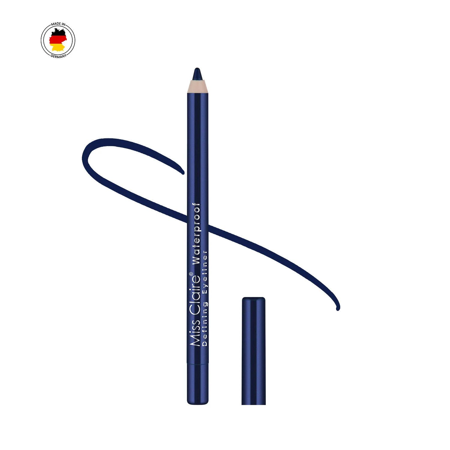 Miss Claire Waterproof Defining One Stroke Eyeliner Kajal - Hawaiian Blue