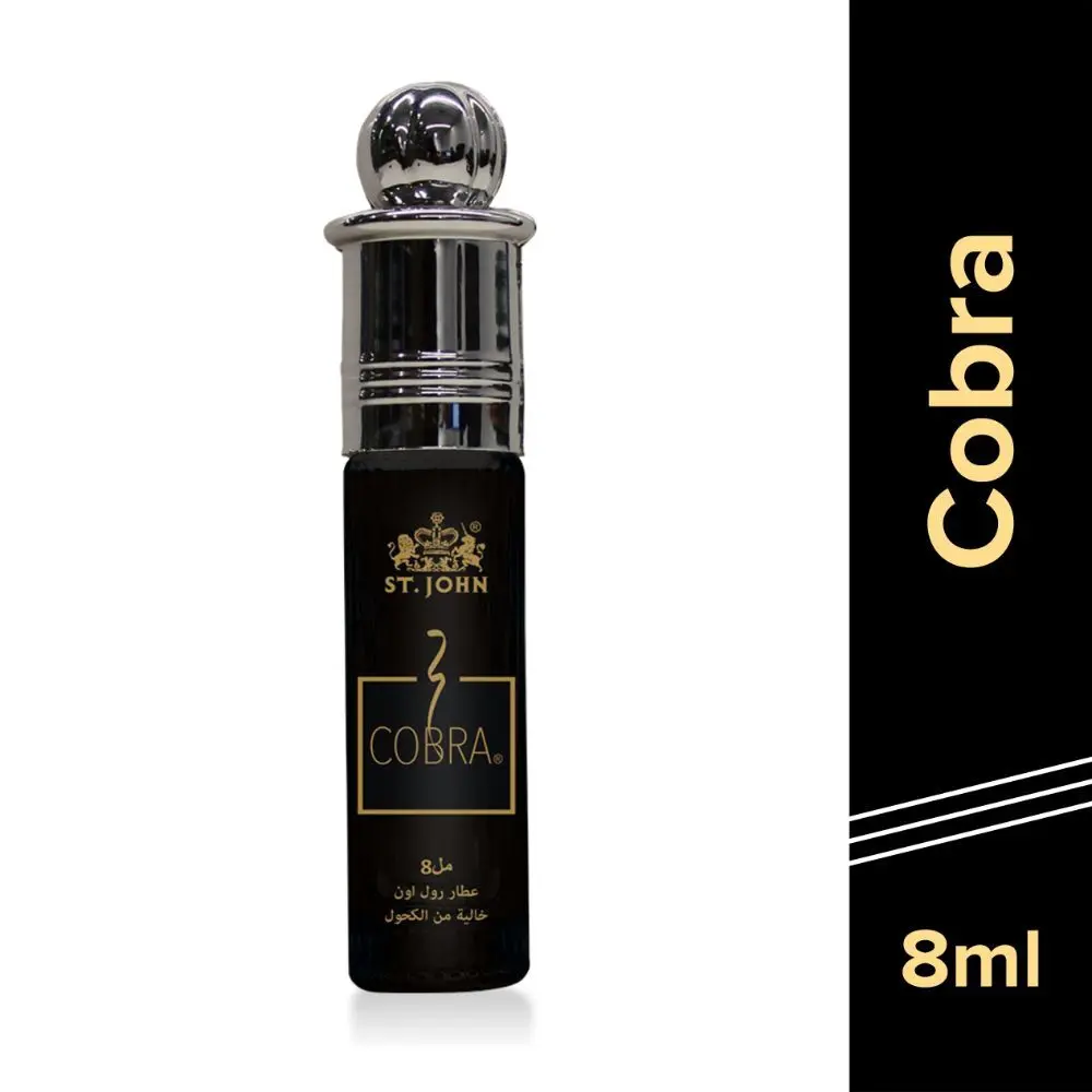 ST-JOHN Cobra Floral Attar Roll on Free from Alcohol -8ml Each (Pack of 2)