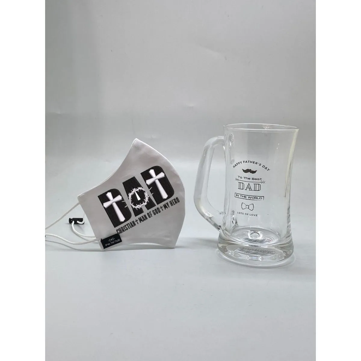 The Tie Hub Dad Christ Face Mask with Beer Mug