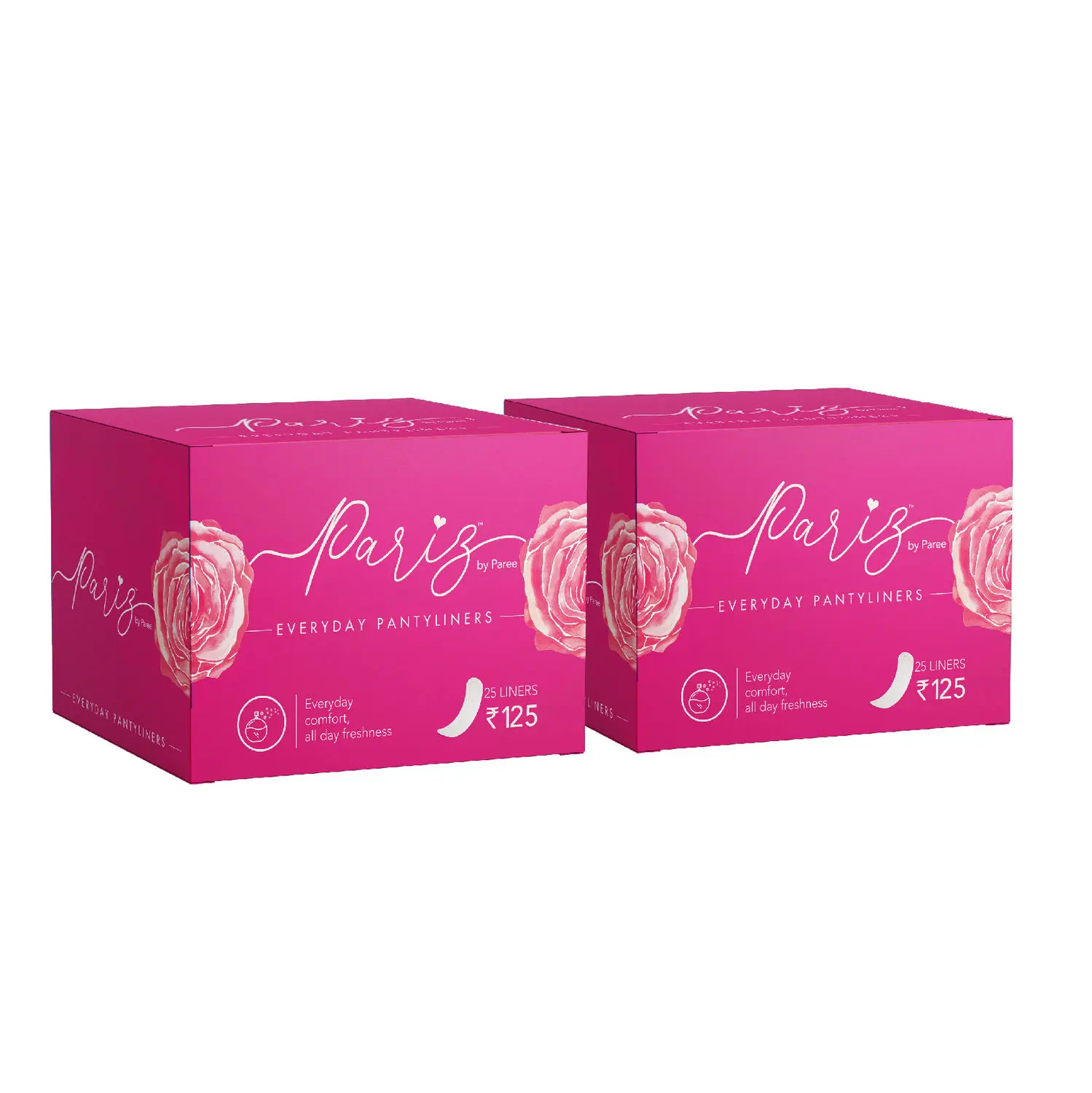 Pariz by Paree Ultra-Thin Cottony Soft Everyday Protection Pantyliners For Women To Protect Spotting and Wetness | Super-Soft Sheet For Rash Free Comfort - 50 Pantyliners (Combo of 2)