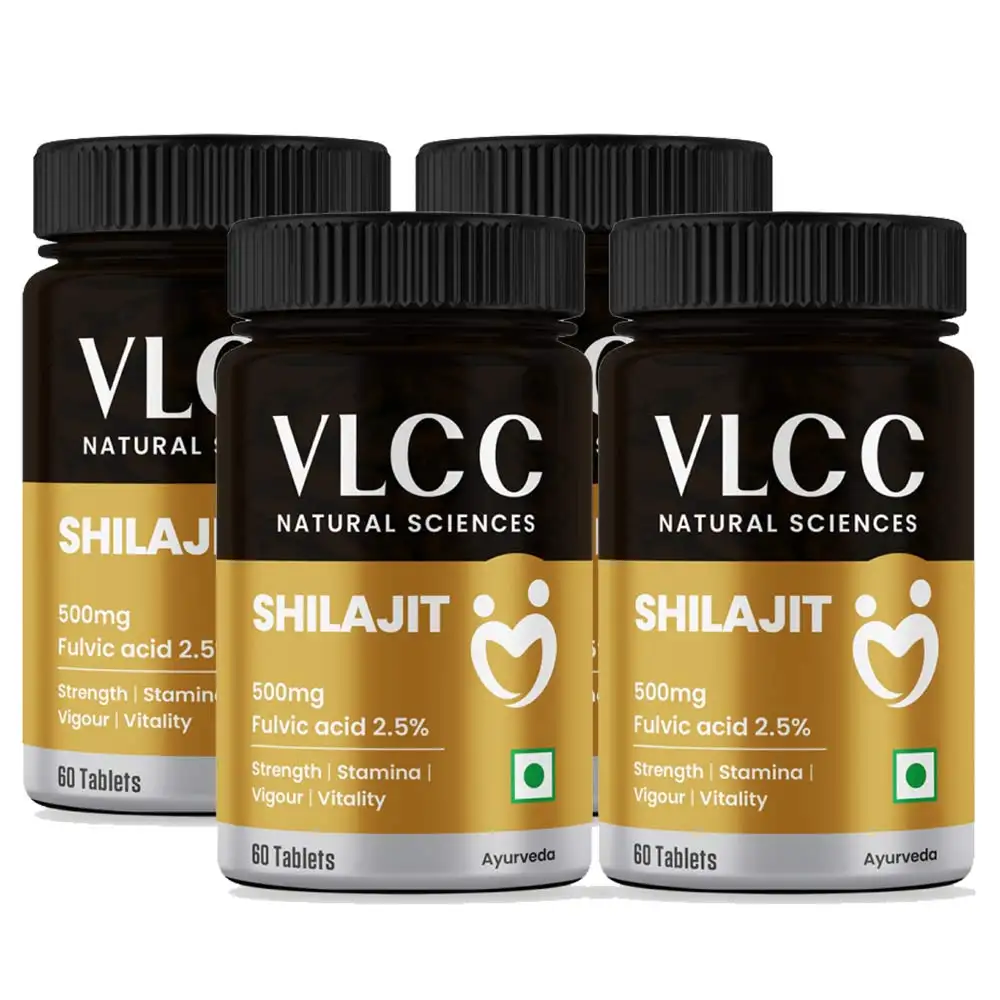 VLCC Natural Sciences Shilajit (Pack of 4),  60 tablet(s)