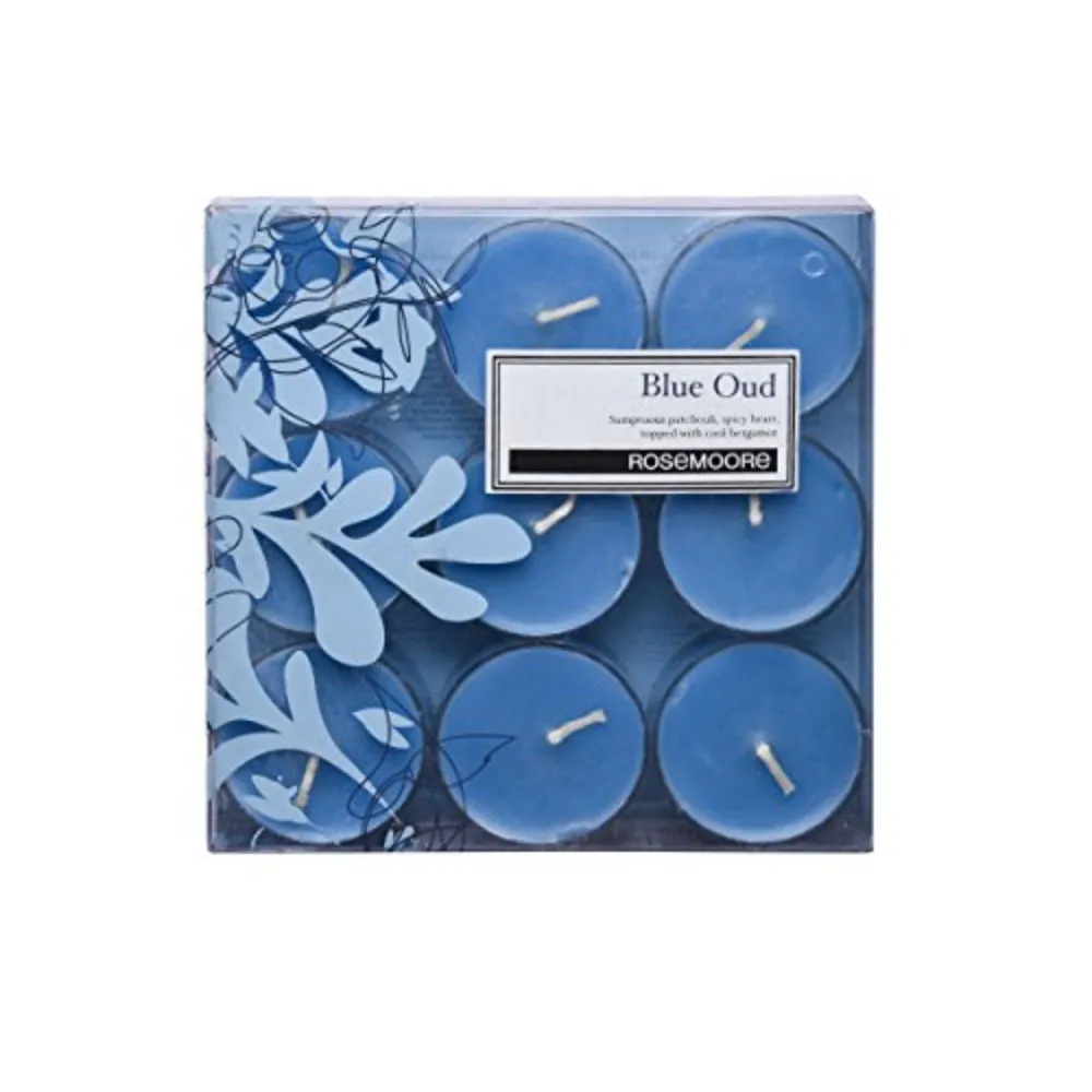 Rosemoore Blue Oud Scented Tea Lights