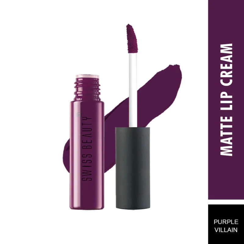 Swiss Beauty- Soft Matte Lip Cream - 35 Purple Villain