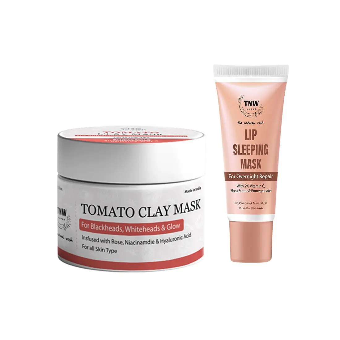 Combo of 2- Tomato Clay Mask 50gm + Lip Sleeping Mask 10g