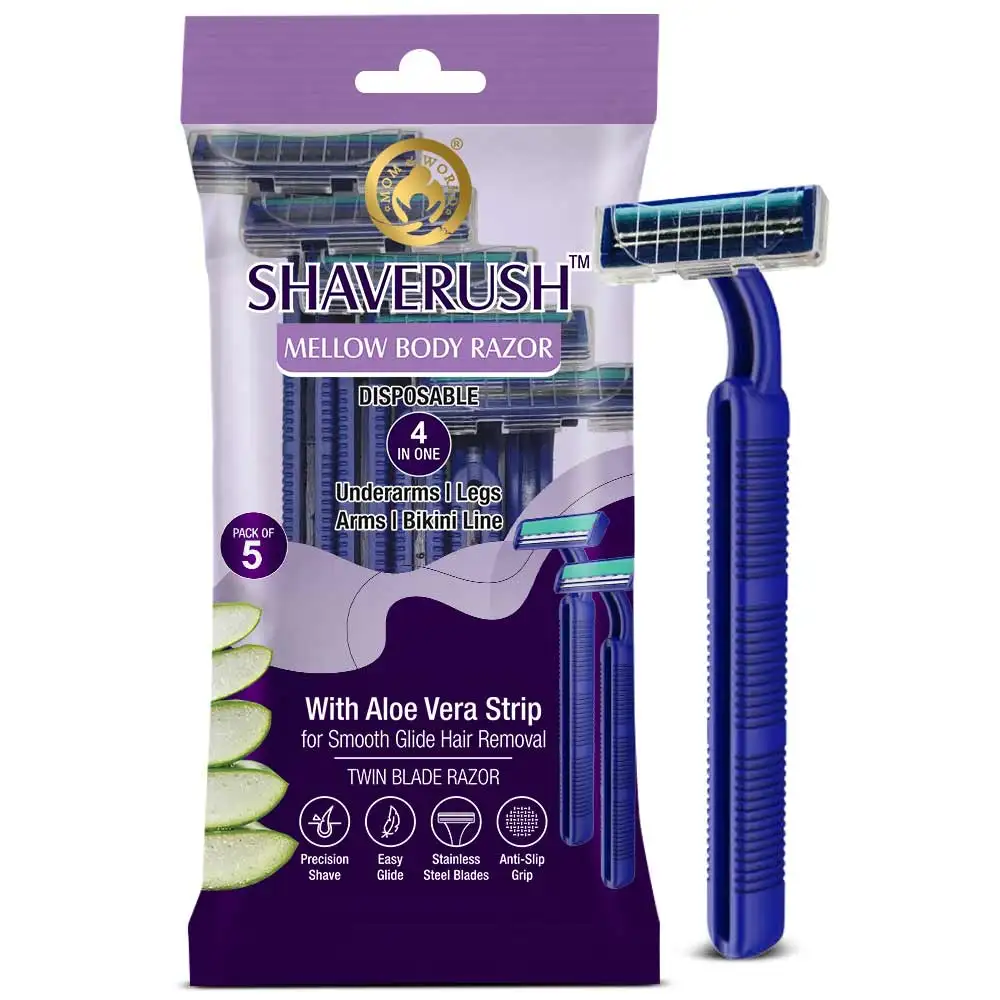 Mom & World ShaveRush Mellow Body Razor,  5 Piece(s)/Pack  4 IN 1