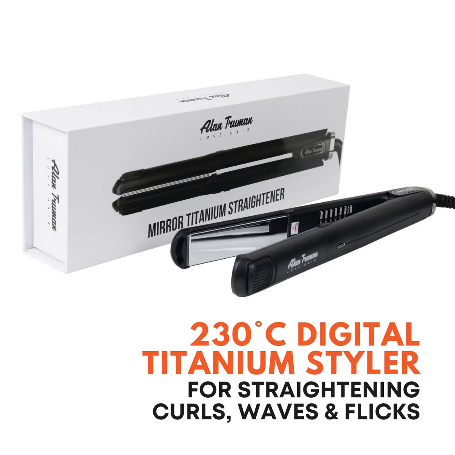 Alan Truman Professional Mirror Titanium Straightener