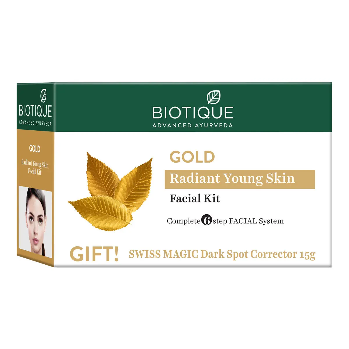 Biotique Gold Radiance Facial Kit 5X10G+15G(Gold Kit)