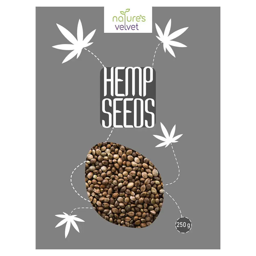 Natures Velvet Hemp Seeds,  0.250 kg  Unflavoured