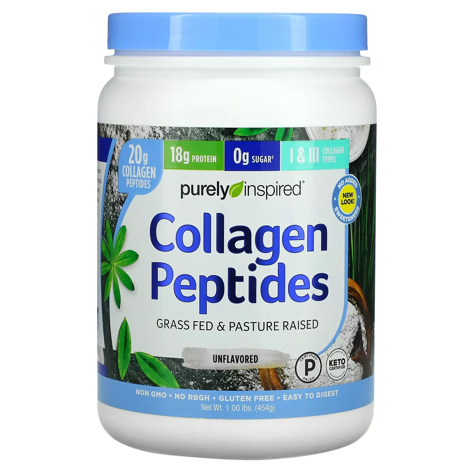 Collagen Peptides, Unflavored, 1 lb (454 g)