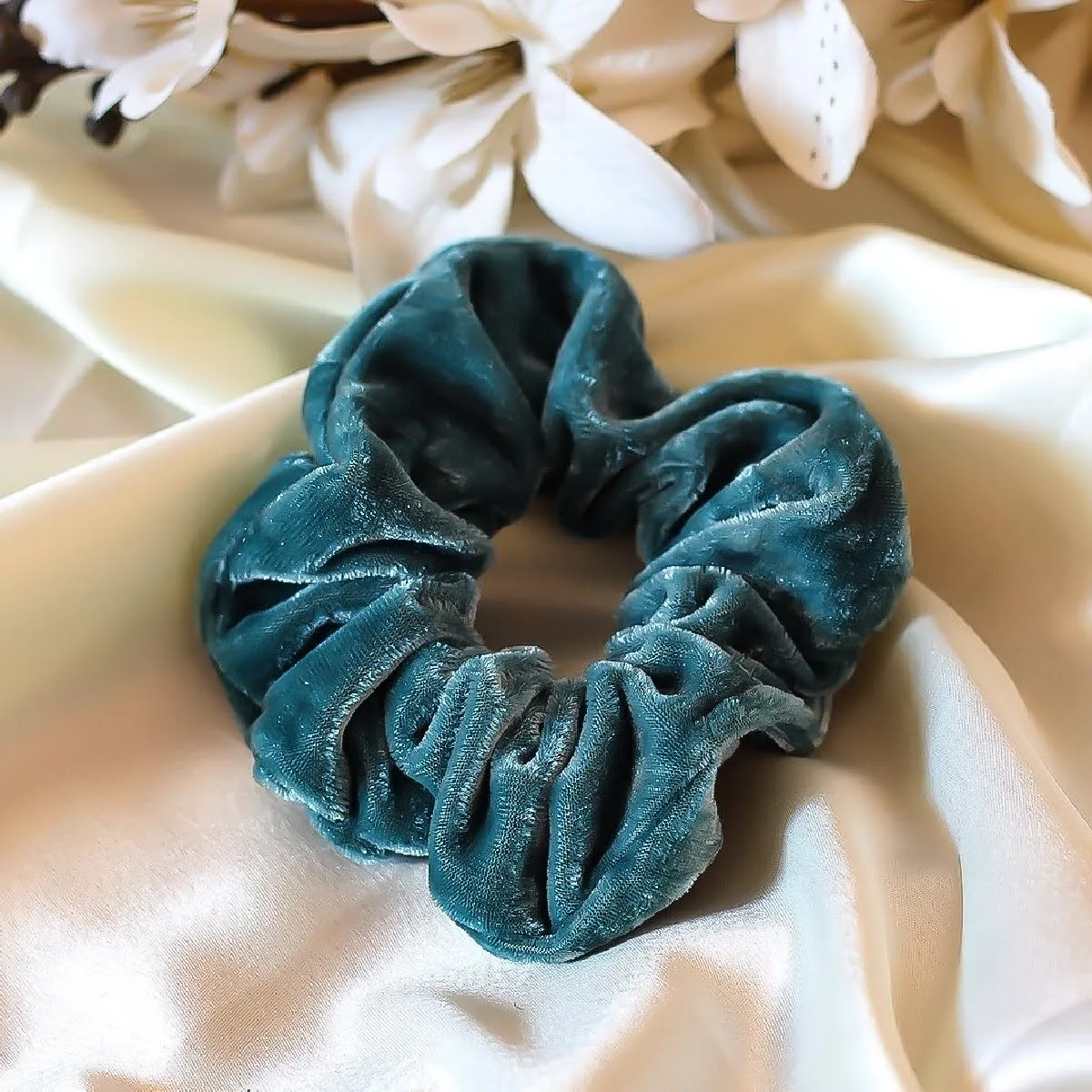 Bellofox Green Velvet Scrunchie