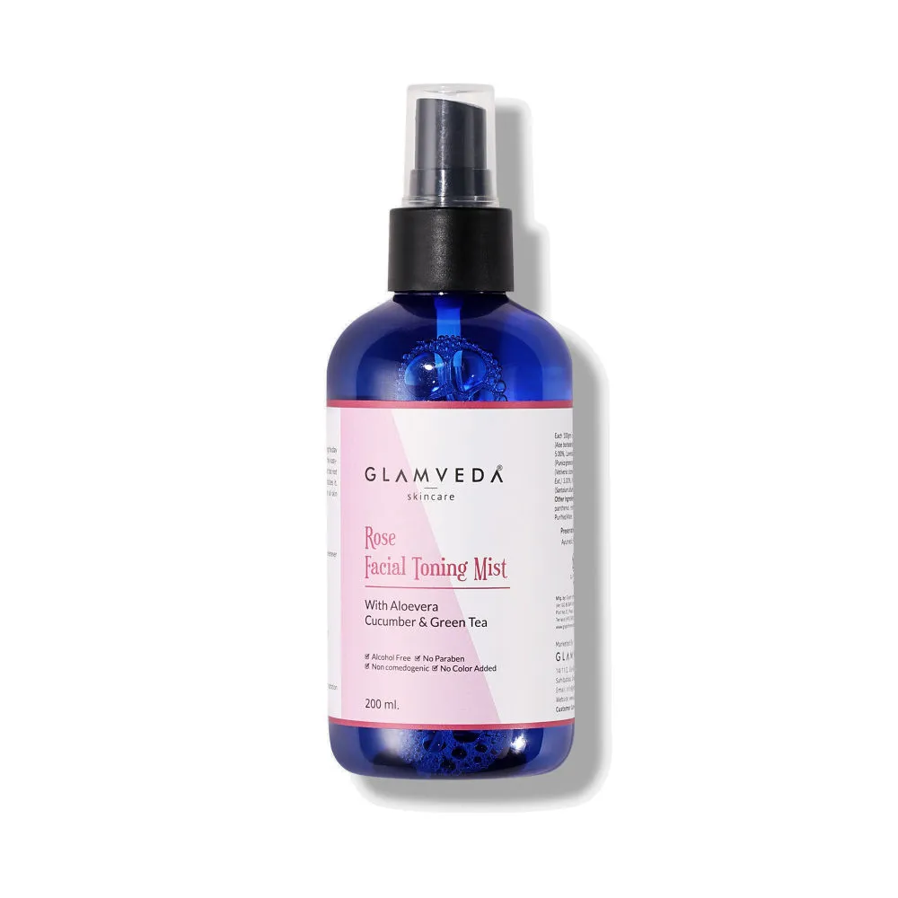 Glamveda Skincare Rose Facial Toning Mist