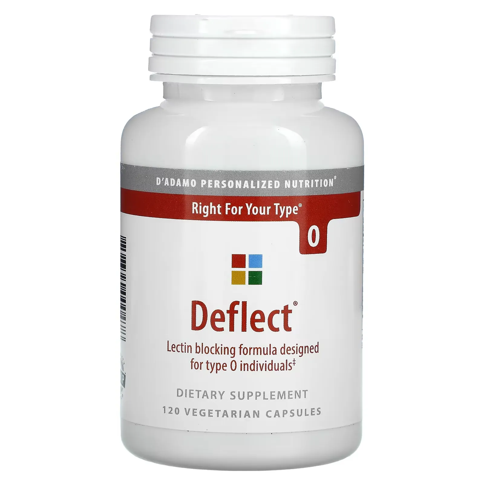 Deflect, Lectin Blocking Formula for Type O, 120 Vegetarian Capsules