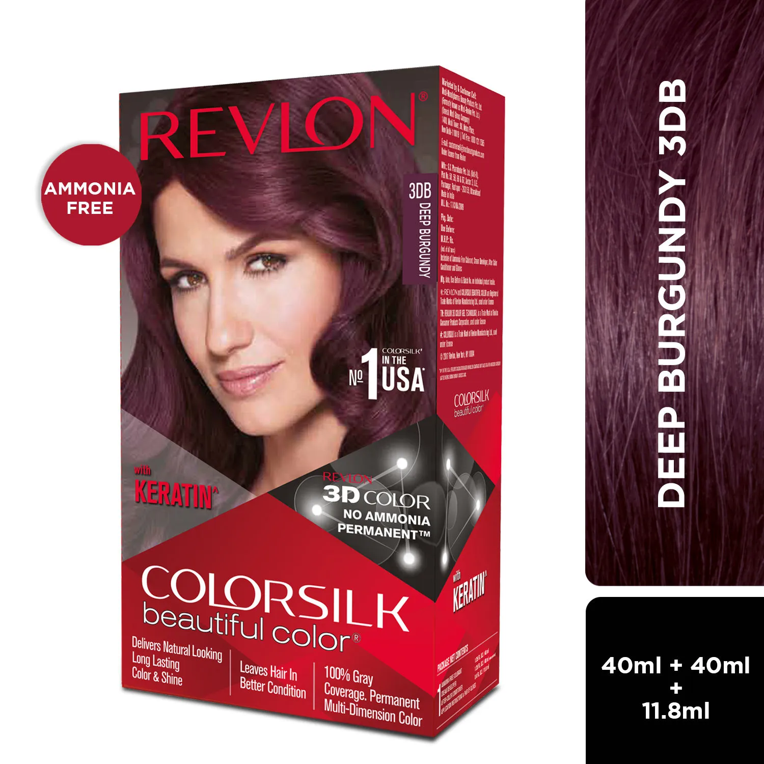 Revlon Colorsilk Hair Color - Deep Burgundy 3DB