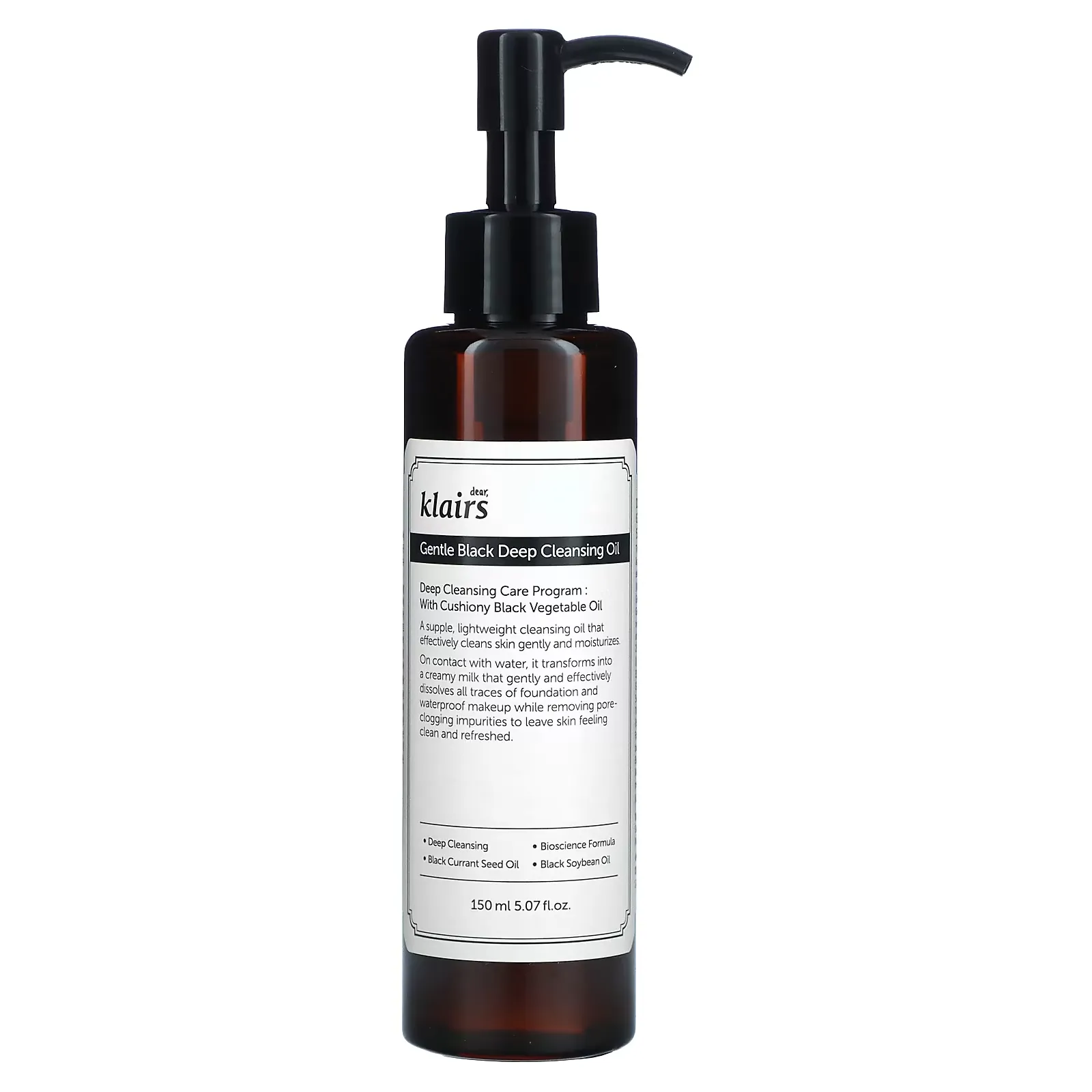 Gentle Black Deep Cleansing Oil, 5.07 fl oz (150 ml)