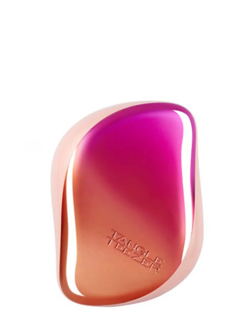 Tangle Teezer Compact Styler Detangling Hairbrush For Detangling On-The-Go - Cerise Pink Ombre