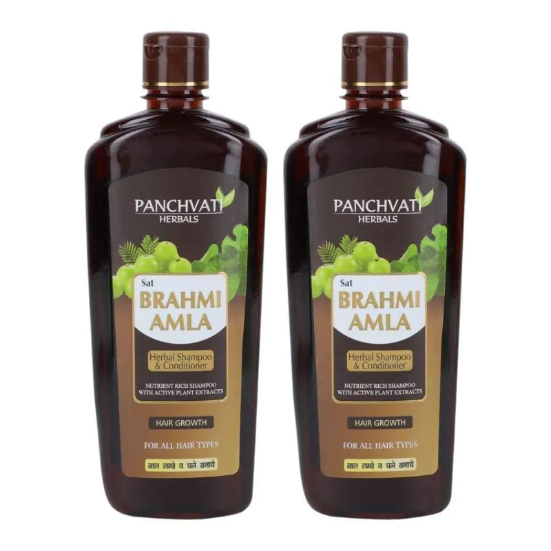 Panchvati Herbals Brahmi Amla Shampoo With Conditioner - Pack Of 2