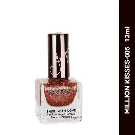 Colorbar X Jacqueline Shine With Love Nail Lacquer - Million Kisses-005