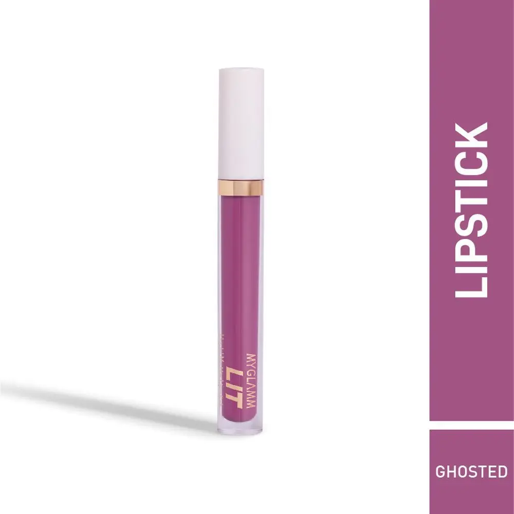 MyGlamm LIT Liquid Matte Lipstick-Ghosted-3ml