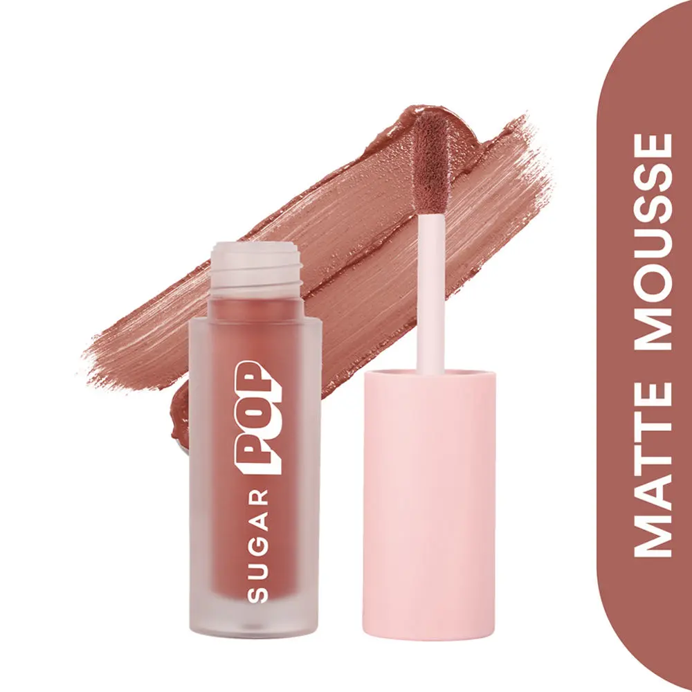 SUGAR POP Matte Mousse - 03 Caramel Custard - 3.2 ml - Water-resistant l Liquid Lipstick for Women