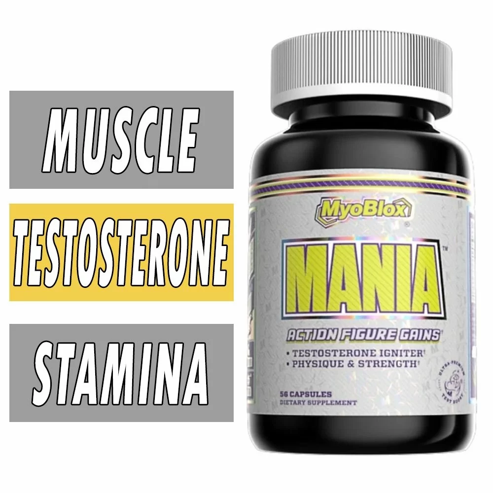 Myoblox Mania - 56 Capsules - Testosterone Support Best By: 07/2023