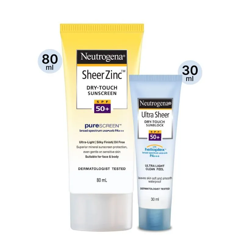 Neutrogena Mineral Sunscreen Home + Travel Combo