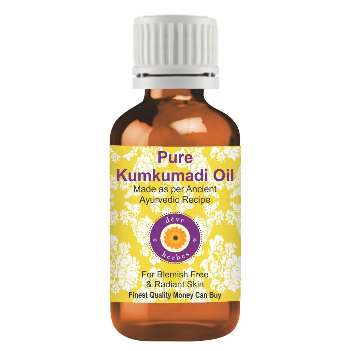 Deve Herbes Pure Kumkumadi Oil For Blemishes Free and Radiant Skin Natural Therapeutic Grade 15ml