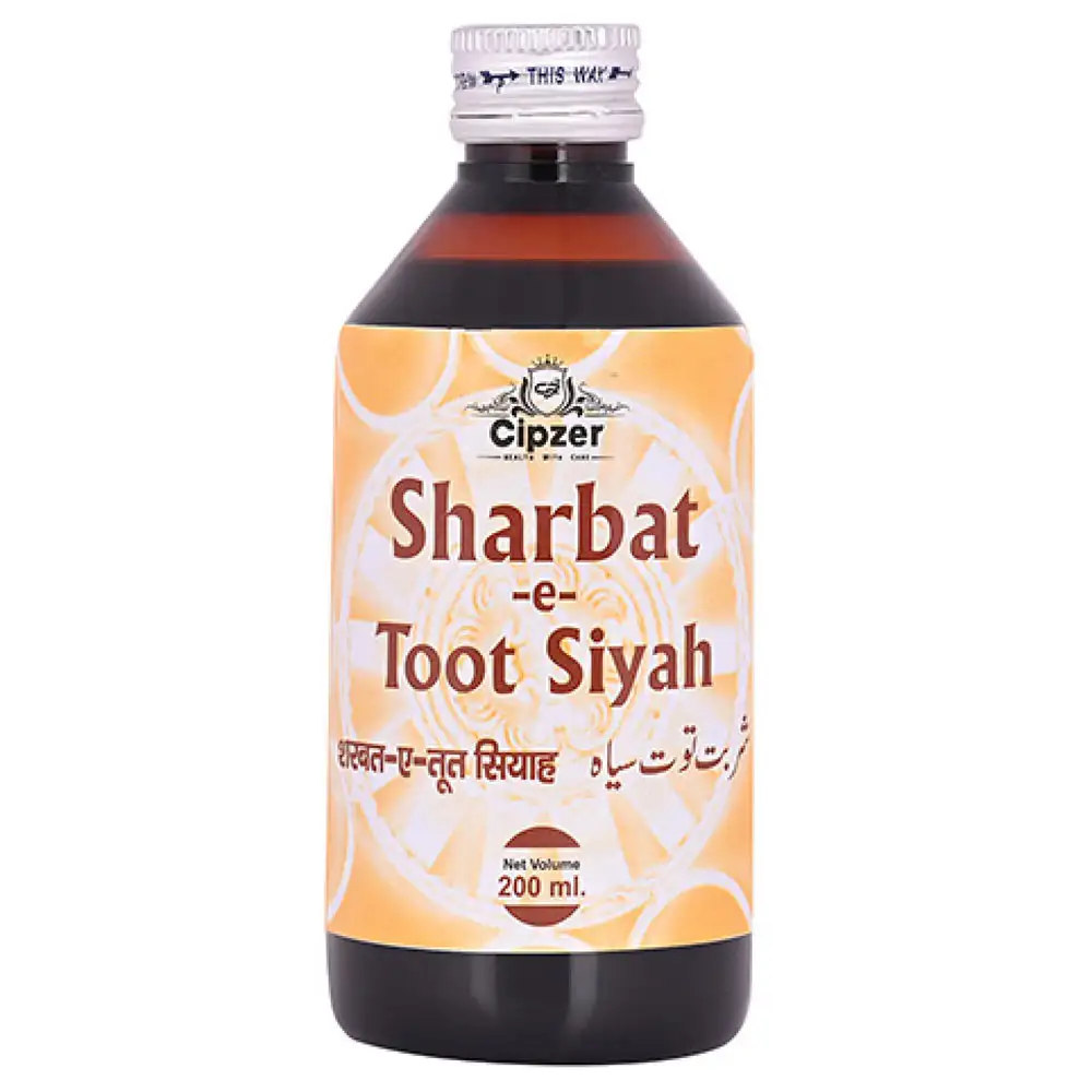 Cipzer Sharbat-e-Toot Siyah,  Unflavoured  200 ml