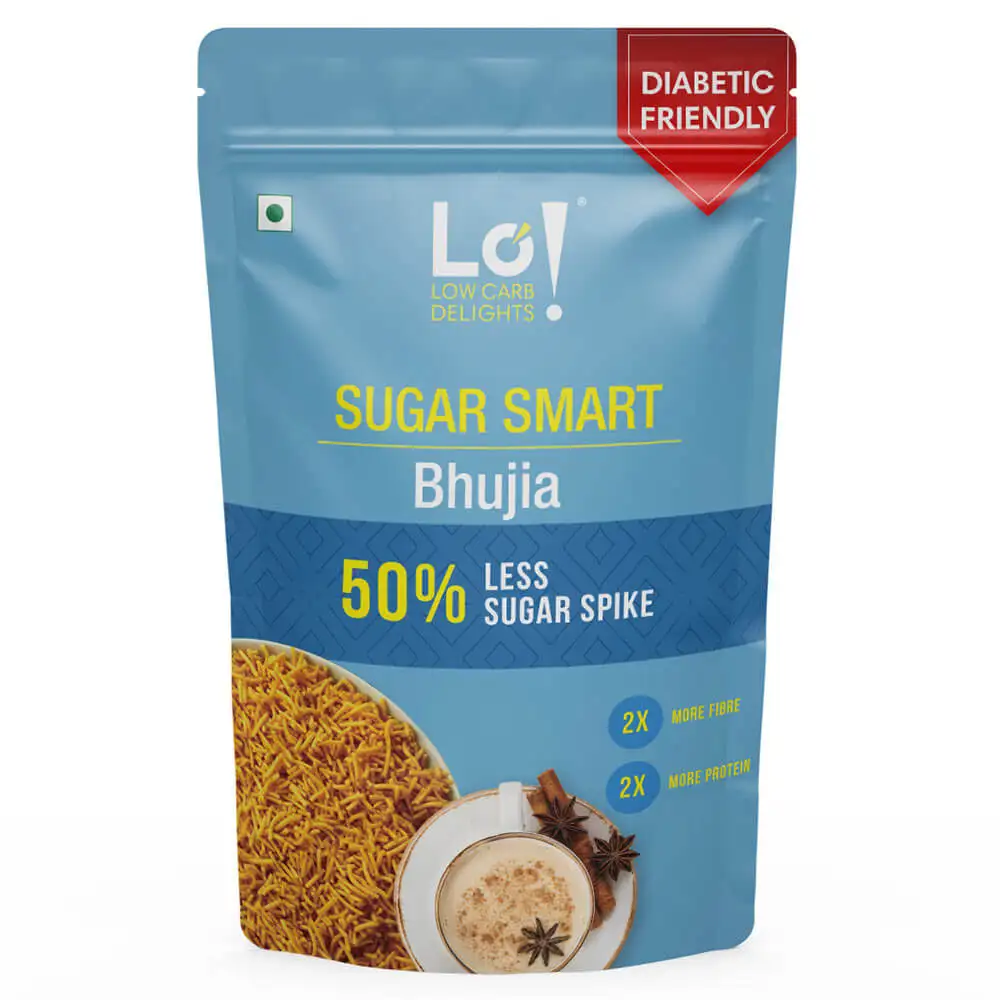 Lo! Foods Sugar Smart Bhujia - Diabetic Friendly,  Unflavoured  140 g