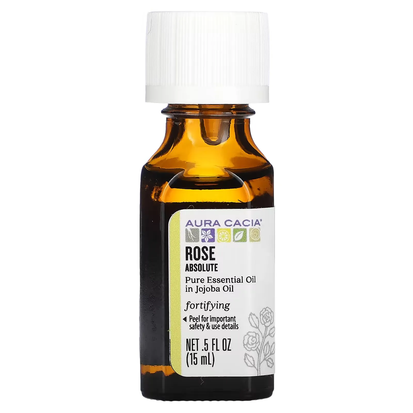 Pure Essential Oil, Rose Absolute, 0.5 fl oz (15 ml)