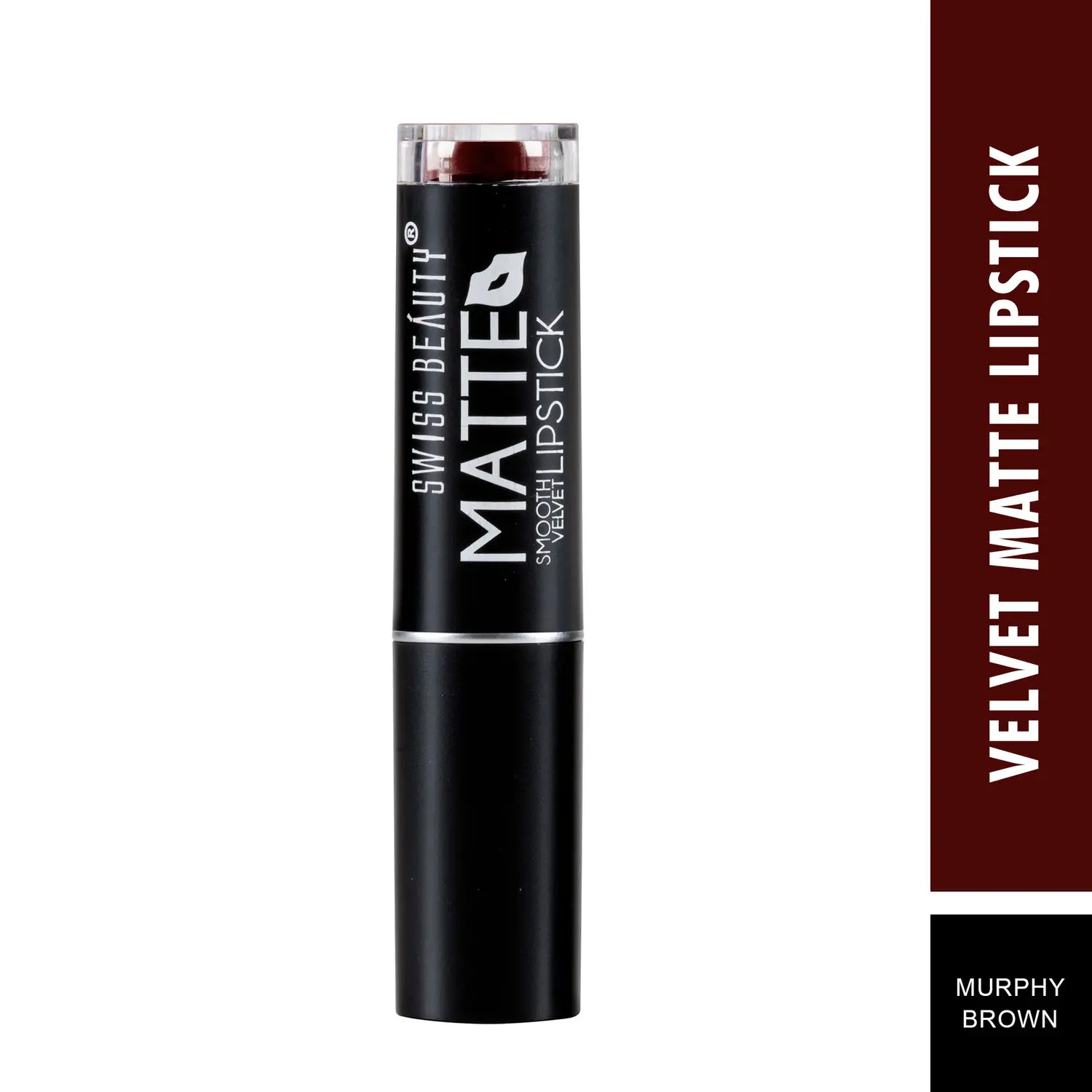 Swiss Beauty Matte Lipstick Smooth Velvet 329 Murphy Brown (3.2 g)