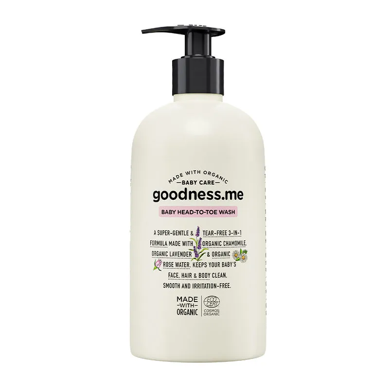 goodnessme Certified Organic Baby Head-To-Toe Wash, Tear Free