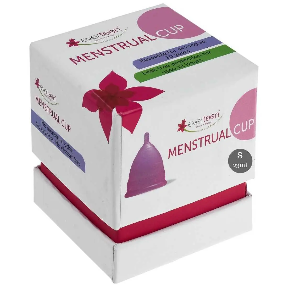 everteen Small Menstrual Cup for Periods in Women - 1 Pack (23 ml capacity)