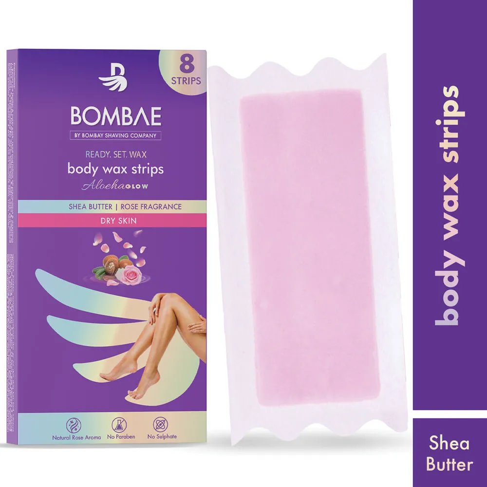 Bombae Women Full Body Wax Strips For Dry Skin