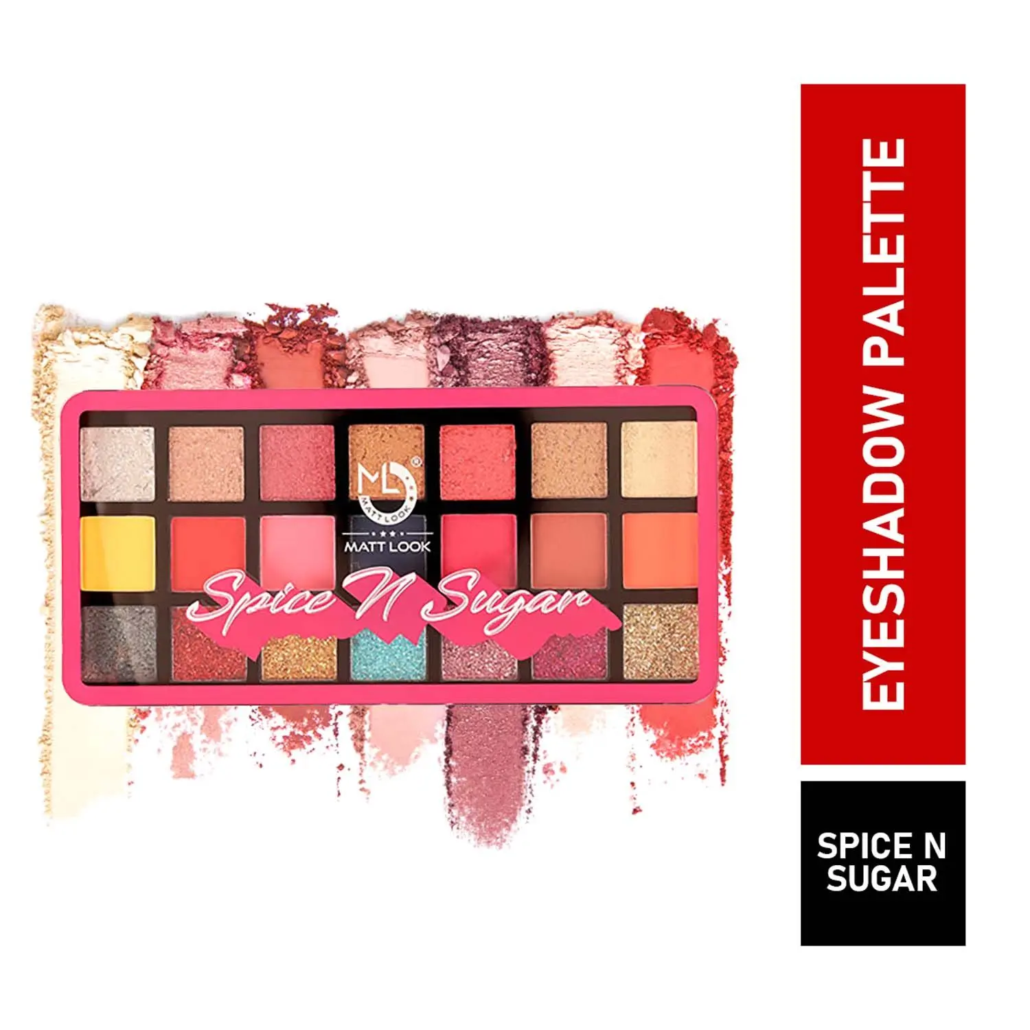 Mattlook Spice N Sugar Ultra Professional Eyeshadow Palette, Multicolour, 21gm