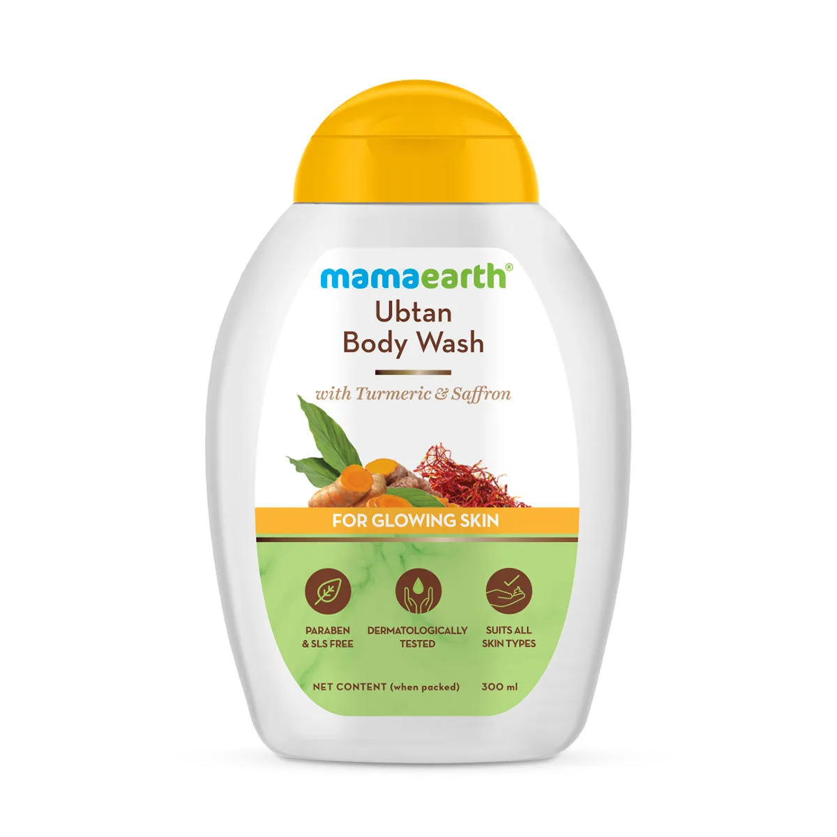 Mamaearth Ubtan Body Wash With Turmeric & Saffron For Glowing Skin