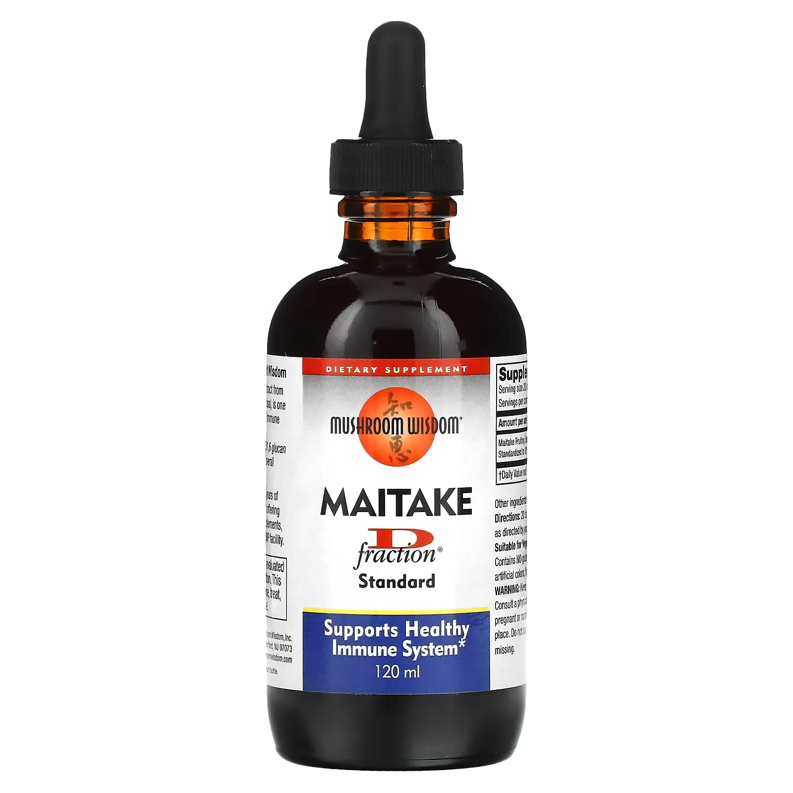 Maitake D-Fraction, Standard, 120 ml