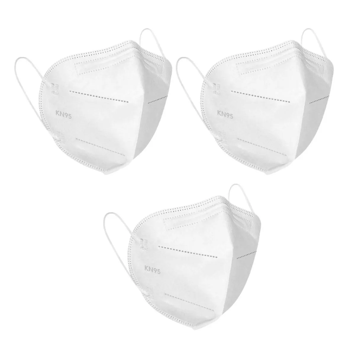 OOMPH Pack Of 3 Kn95/n95 Anti-pollution Reusable 5-layer Mask (white )